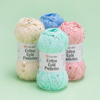 Yarn Art Cotton Gold Paillettes