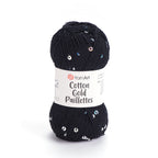 Yarn Art Cotton Gold Paillettes