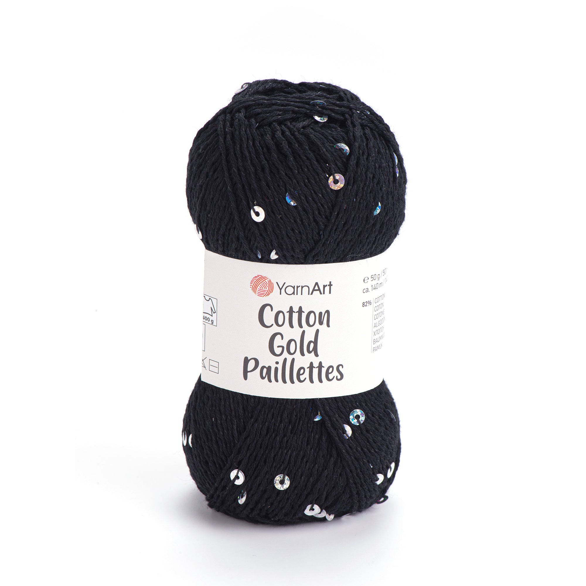 Yarn Art Cotton Gold Paillettes