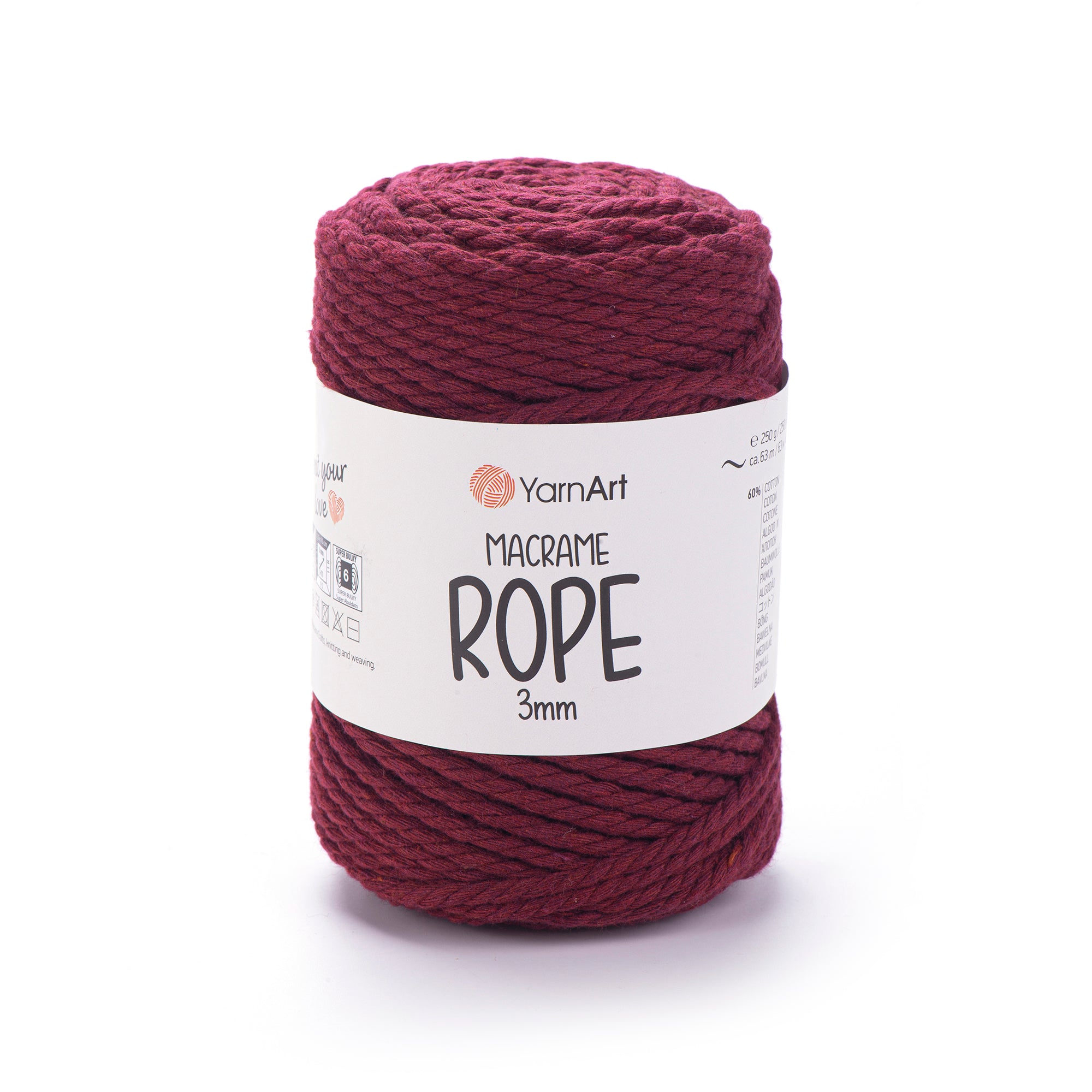 Yarn Art Macrame Rope 3 mm