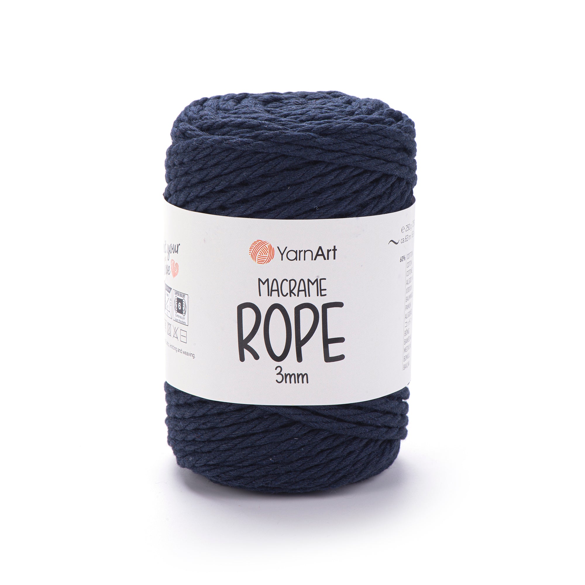 Yarn Art Macrame Rope 3 mm